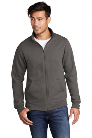 Unisex Full zip Sweatshirt no hood with screened NABCOT logo front and back